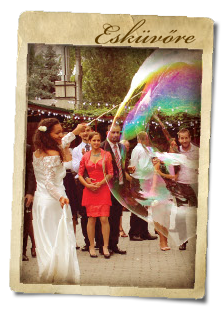 Buborékok esküvőre